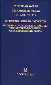 Cover von Unterricht von dem rechtmäßigen Verhalten eines Christen, oder Theologische Moral