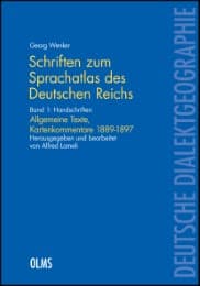 Cover von Schriften zum 'Sprachatlas des Deutschen Reichs'