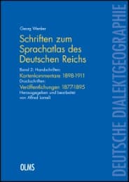 Cover von Schriften zum 'Sprachatlas des Deutschen Reichs'