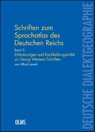 Cover von Schriften zum 'Sprachatlas des Deutschen Reichs'