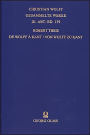 Cover von De Wolff à Kant / Von Wolff zu Kant