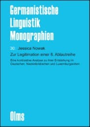 Cover von Zur Legitimation einer 8. Ablautreihe