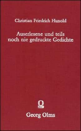 Cover von Auserlesene und teils noch nie gedruckte Gedichte unterschiedener berühmten und geschickten Männer