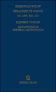 Cover von Metaphysicae systema methodicum