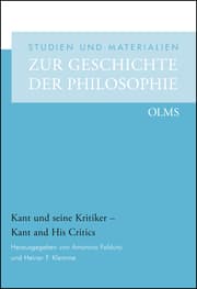 Cover von Kant und seine Kritiker - Kant and His Critics
