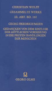 Cover von Gedancken von dem Einfluße der göttlichen Vorsehung in die freyen Handlungen der Menschen