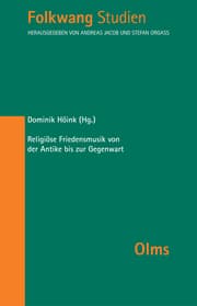 Cover von Religiöse Friedensmusik von der Antike bis zur Gegenwart