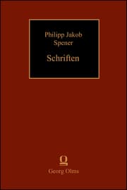 Cover von Philipp Jakob Spener: Schriften. Soliloquia et Meditationes Sacrae (1716)