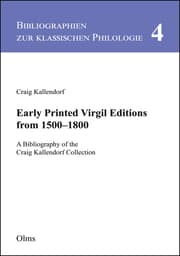 Cover von Early Printed Virgil Editions from 1500-1800