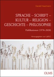 Cover von Sprache - Schrift - Kultur - Religion - Geschichte - Philosophie