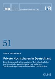 Cover von Private Hochschulen in Deutschland