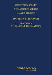 Cover von Daniel Wyttenbach: Tentamen Theologiæ Dogmaticæ