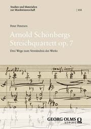 Cover von Arnold Schönbergs Streichquartett op. 7