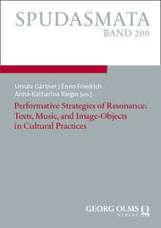 Cover von Performative Strategies of Resonance: Texts, Music, and Image-Objects in Cultural Practices