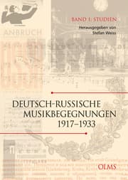 Cover von Deutsch-russische Musikbegegnungen 1