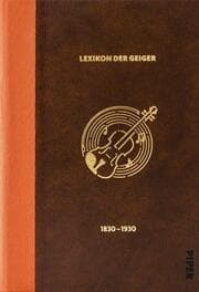 Cover von Das Lexikon der Geiger, 1830 - 1930