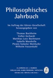 Cover von Philosophisches Jahrbuch