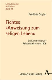 Cover von Fichtes 'Anweisung zum seligen Leben'