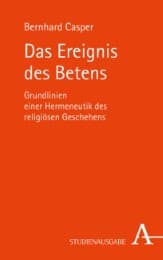 Cover von Das Ereignis des Betens