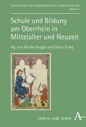 Cover von Schule und Bildung am Oberrhein in Mittelalter und Neuzeit