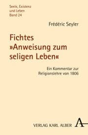 Cover von Fichtes 'Anweisung zum seligen Leben'