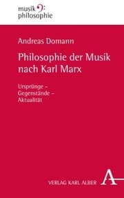 Cover von Philosophie der Musik nach Karl Marx