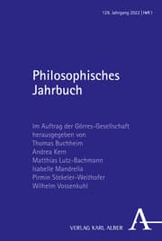 Cover von Philosophisches Jahrbuch 1/2022