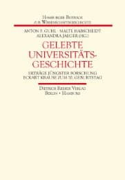 Cover von Gelebte Universitätsgeschichte