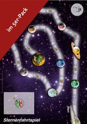 Cover von Spielplan Sternenfahrtspiel im 5er-Pack.