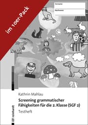 Cover von Screening grammatischer Fähigkeiten für die 2. Klasse (SGF 2) - Testheft