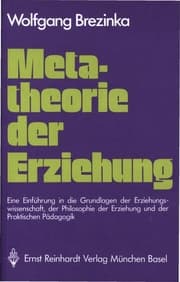 Cover von Metatheorie der Erziehung