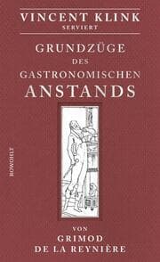Cover von Grundzüge des gastronomischen Anstands