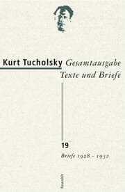 Cover von Gesamtausgabe Texte und Briefe 19