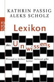 Cover von Lexikon des Unwissens
