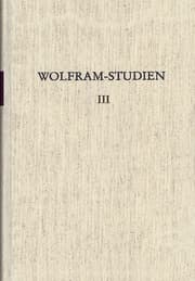 Cover von Wolfram-Studien III
