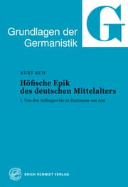 Cover von Höfische Epik des deutschen Mittelalters 1