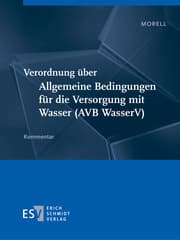 Cover von Verordnung über Allgemeine Bedingungen für die Versorgung mit Wasser (AVB WasserV) - Abonnement