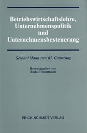 Cover von Betriebswirtschaftslehre, Unternehmenspolitik und Unternehmensbesteuerung