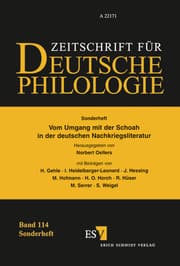 Cover von Vom Umgang mit der Schoah in der deutschen Nachkriegsliteratur