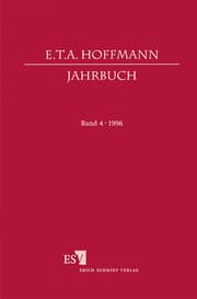 Cover von E.T.A. Hoffmann-Jahrbuch 1996