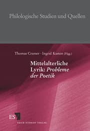 Cover von Mittelalterliche Lyrik: Probleme der Poetik