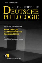 Cover von Neue Forschungen zur mittelhochdeutschen Sangspruchdichtung