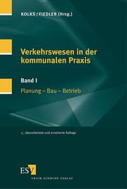 Cover von Verkehrswesen in der kommunalen Praxis - - Band I: Planung - Bau - Betrieb
