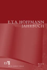 Cover von E.T.A. Hoffmann-Jahrbuch 2001