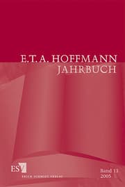Cover von E.T.A. Hoffmann-Jahrbuch 2005