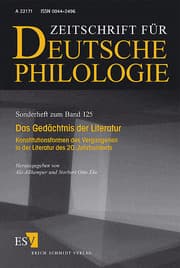 Cover von Das Gedächtnis der Literatur