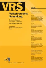 Cover von Verkehrsrechts-Sammlung/VRS 107