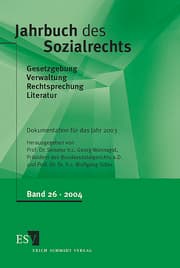 Cover von Jahrbuch des Sozialrechts, Band 26