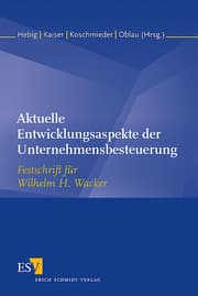 Cover von Aktuelle Entwicklungsaspekte der Unternehmensbesteuerung