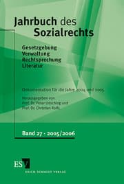Cover von Jahrbuch des Sozialrechts - - Dokumentation für die Jahre 2004/2005